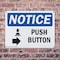 Signmission Push Button (Right Arrow), 14 in W x Rectangle, Plastic OS-2PACK-NS-P-1014-L-17923 - alternate 2